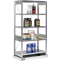 Kleingebinderegale - Anbaufeld mit Fachb&ouml;den und...