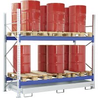 Fasslagerregale - Grundfeld f&uuml;r Palettenlagerung...