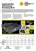 Eccotarp Antistatisch ET 04 A Faltbare Auffangwanne Volumen 900 L